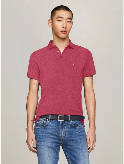 Tommy Hilfiger Slim Fit 1985 Polo In Pink Heather