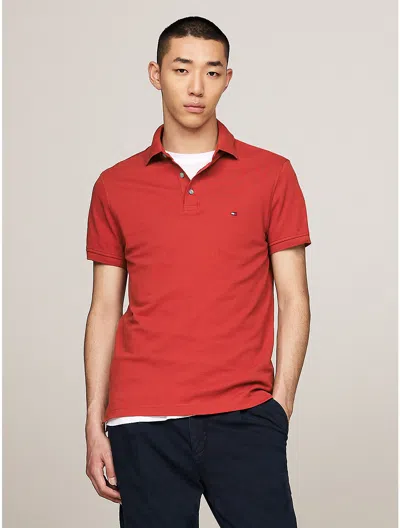 Tommy Hilfiger Slim Fit 1985 Polo In Terra Red