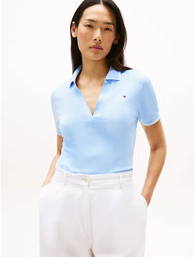 Tommy Hilfiger Slim Fit 1985 Tipped Polo In Blue