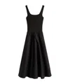 Tommy Hilfiger Slim Fit And Flare Midi Dress 159.90inc. Vat In Black