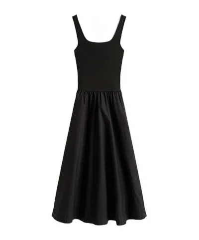 Tommy Hilfiger Slim Fit And Flare Midi Dress 159.90inc. Vat In Black