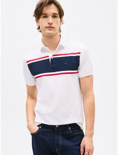 Tommy Hilfiger Slim Fit Block Stripe Polo