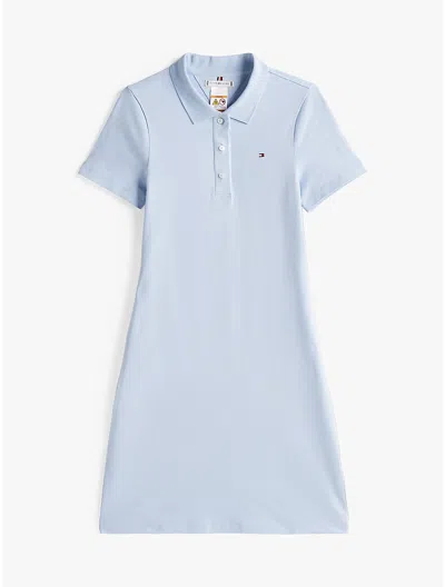 Tommy Hilfiger Slim Fit Classic 1985 Polo Dress In Breezy Blue