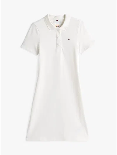 Tommy Hilfiger Slim Fit Classic 1985 Polo Dress In Ecru