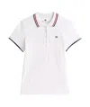 Tommy Hilfiger Slim Polo Collar Contrast Trim In Optical White