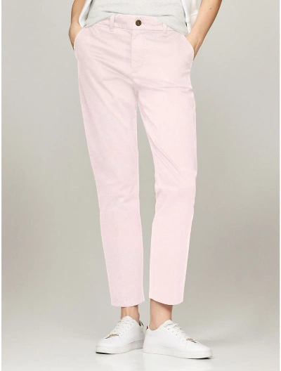 Tommy Hilfiger Slim Fit Essential Solid Chino In Light Pink