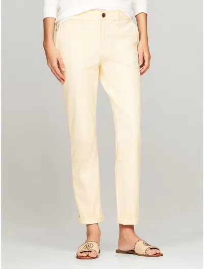 Tommy Hilfiger Slim Fit Essential Solid Chino In Maize Honey