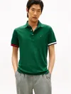 Tommy Hilfiger Slim Fit Flag Tipped Polo In Green