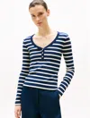 Tommy Hilfiger Slim Fit Gold In Dark Night Navy / Calico Stripe