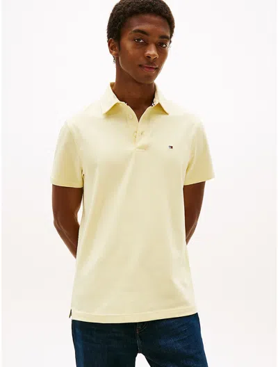 Tommy Hilfiger Slim Fit Jersey Knit Polo In Yellow