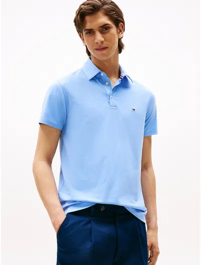 Tommy Hilfiger Slim Fit Jersey Knit Polo In Blue