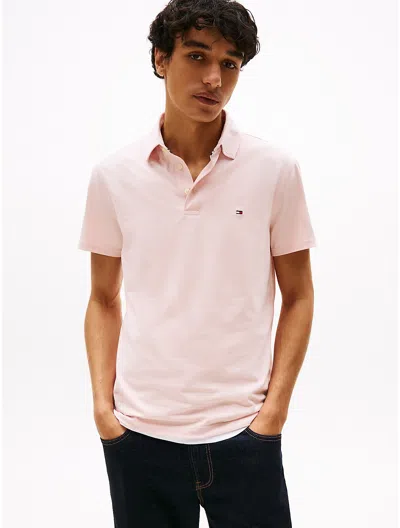 Tommy Hilfiger Slim Fit Jersey Knit Polo In Whimsy Pink