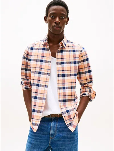 Tommy Hilfiger Slim Fit Plaid Oxford Stretch Shirt