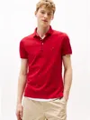 Tommy Hilfiger Slim Fit Smooth Cotton Interlock Polo In Red