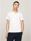 Tommy Hilfiger Slim Fit Solid Mercerized Polo In Ecru