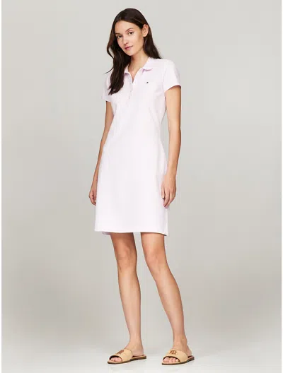 Tommy Hilfiger Slim Fit Stretch Cotton Polo Dress In Flowery Petal