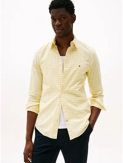 Tommy Hilfiger Slim Fit Stretch Gingham Oxford Shirt In Multi