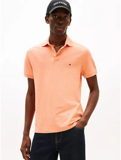 Tommy Hilfiger Slim Fit Stretch Pique Polo In Pink