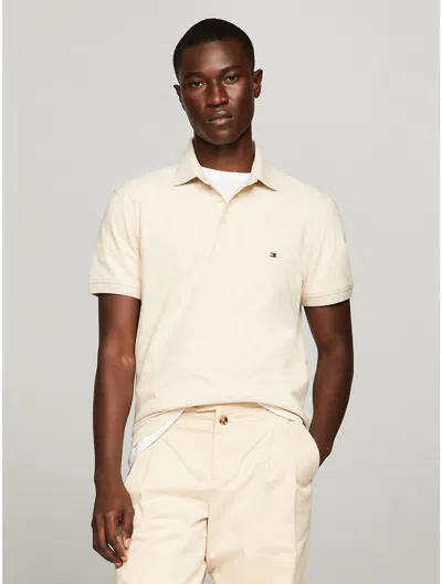 Tommy Hilfiger Logo-embroidered Cotton Polo Shirt In Calico