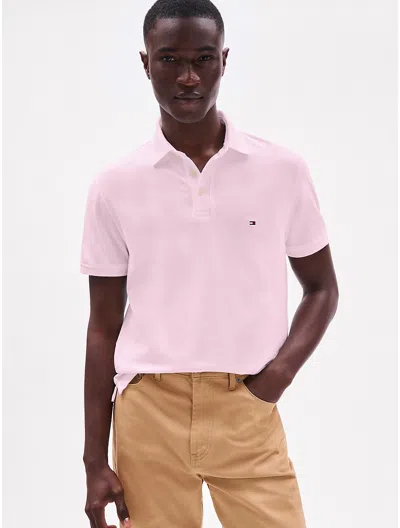 Tommy Hilfiger Slim Fit Stretch Pique Polo In Classic Pink