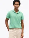 Tommy Hilfiger Slim Fit Stretch Pique Polo In Frosted Evergreen