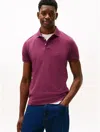 Tommy Hilfiger Slim Fit Stretch Pique Polo In Purple
