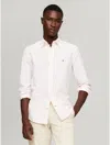 Tommy Hilfiger Slim Fit Stretch Stripe Oxford Shirt In Precious Pink