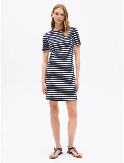 Tommy Hilfiger Slim Fit Stripe Short In Navy Multi