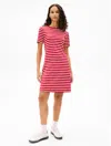 Tommy Hilfiger Slim Fit Stripe Short In Primary Red Multi