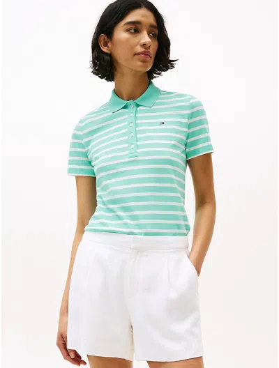Tommy Hilfiger Slim Fit Stripe Stretch In Blue