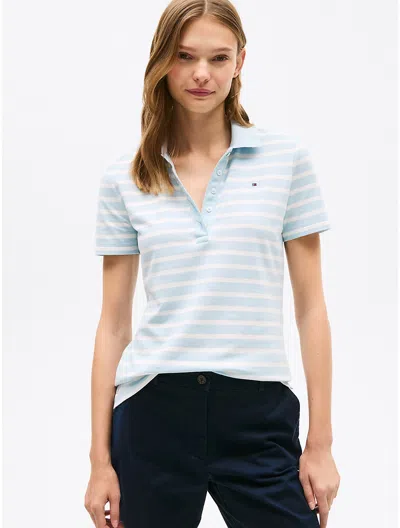 Tommy Hilfiger Slim Fit Stripe Stretch In Keepsake Blue Multi