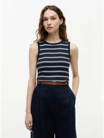 Tommy Hilfiger Slim Fit Tank Top In Blue