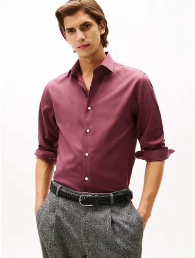 Tommy Hilfiger Slim Fit Thflex Dress Shirt In Pink