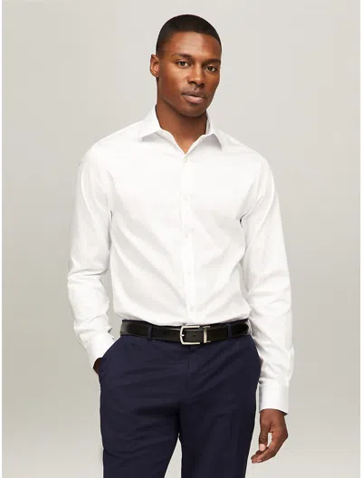 Tommy Hilfiger Slim Fit Thflex Dress Shirt In White