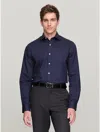 Tommy Hilfiger Slim Fit Thflex Print Dress Shirt In Peacoat