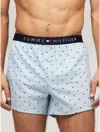 Tommy Hilfiger Men's Flag Logo Printed Cotton Boxers In Ice