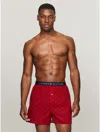 Tommy Hilfiger Slim Fit Woven Boxer In Mahogany