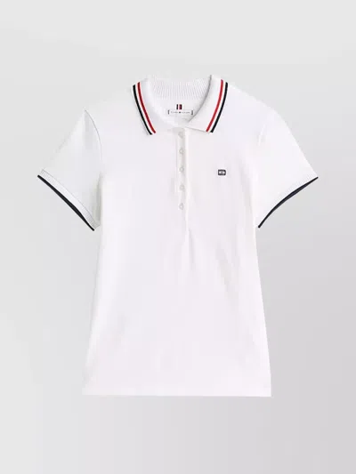 TOMMY HILFIGER SLIM POLO COLLAR CONTRAST TRIM