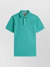 Tommy Hilfiger Slim Polo With Collar And Sleeves In Green