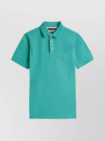 TOMMY HILFIGER SLIM POLO WITH COLLAR AND SLEEVES