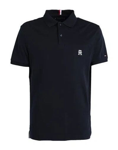 Tommy Hilfiger Small Imd Mens Polo In Desert Sky