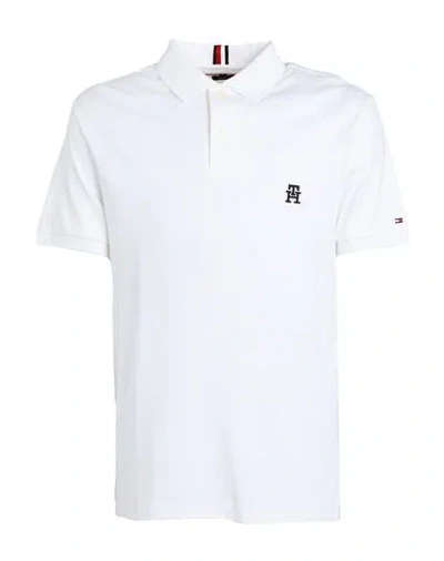 Tommy Hilfiger Small Imd Reg Polo Man Polo Shirt White Size L Cotton