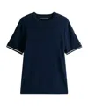 Tommy Hilfiger Smart Casual Tipped Cuff T-shirt In Blue