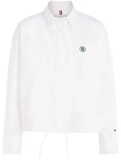 Tommy Hilfiger Smd Blouson Drawstring Ls Shirt Clothing In White