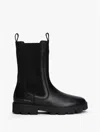Tommy Hilfiger Smooth Leather Mid In Black
