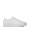 Tommy Hilfiger Sneakers Premium Cupsole Grained Lth In Bianco