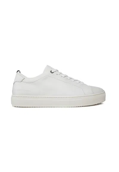 Tommy Hilfiger Sneakers Premium Cupsole Grained Lth In Bianco
