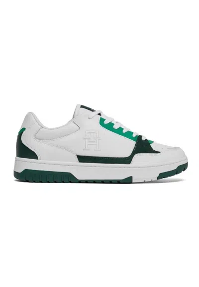 Tommy Hilfiger Sneakers Th Basket Steet Pop In Bianco