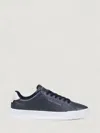 Tommy Hilfiger Leather Sneakers In Blue