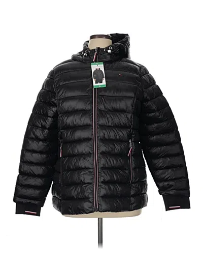Pre-owned Tommy Hilfiger Snow Jacket In Black